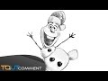 Coloriage Olaf Disney Avec Chapeau De Noel