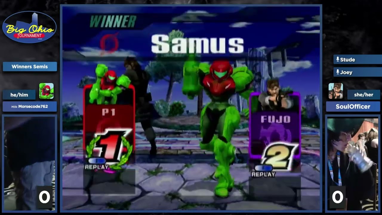 Big Ohio Tournament - Winners Semifinals - Morsecode762(Samus) vs SoulOfficer(Snake)