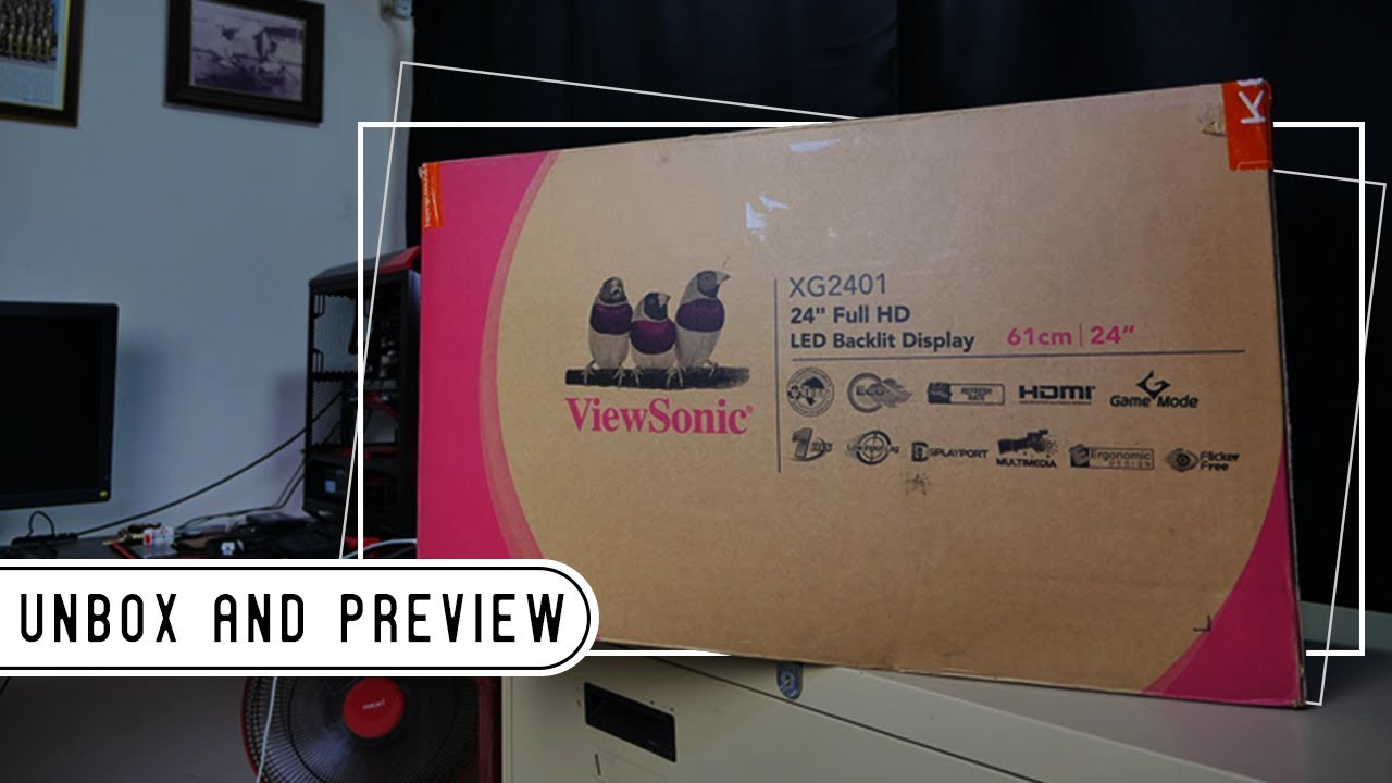 แกะกล่องพรีวิว | ViewSonic Xg2401 Gaming monitor 144Hz - YouTube