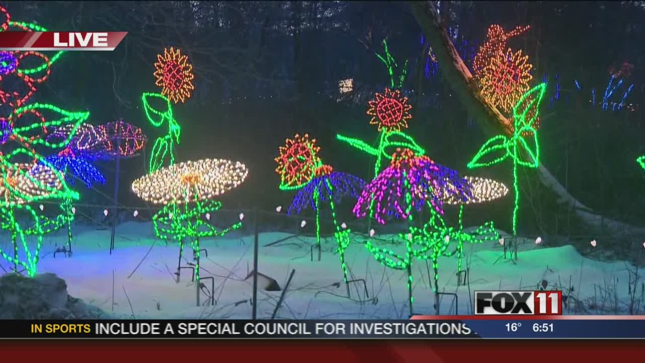 Garden Of Lights On Display At Green Bay Botanical Garden Youtube