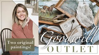 Thrift With Me | Goodwill Outlet + Two Original Paintings!