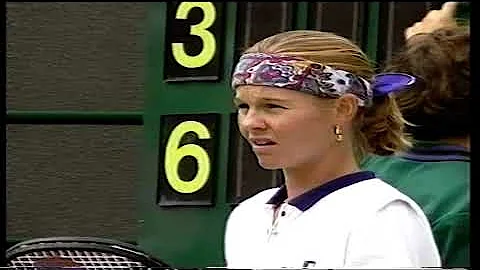 Meredith McGrath vs Mary Joe Fernandez Wimbledon Q...