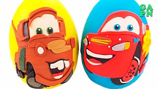 Huevo Sorpresa de Rayo McQueen en Español de Plastilina Play Doh/Aprender los Colores para Niños