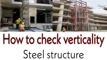 How to adjust column or steel structure in vertically with Leica Total Station TS06 Plus in Urdu