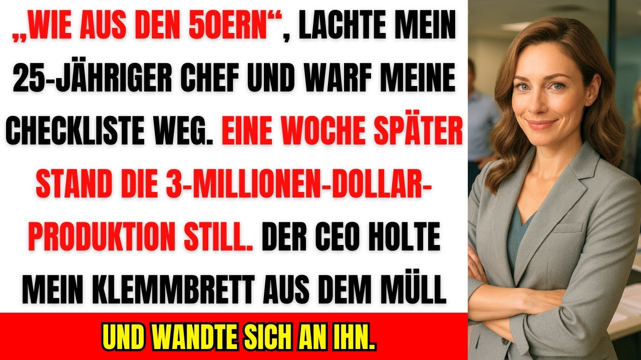 Sie war nur die Frau mit dem Klemmbrett – bis der CEO ihr Protokoll aus dem Müll zog.