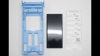 ENYHAA for Samsung Galaxy S23 Ultra PET HD Clean Screen Protector Installation video