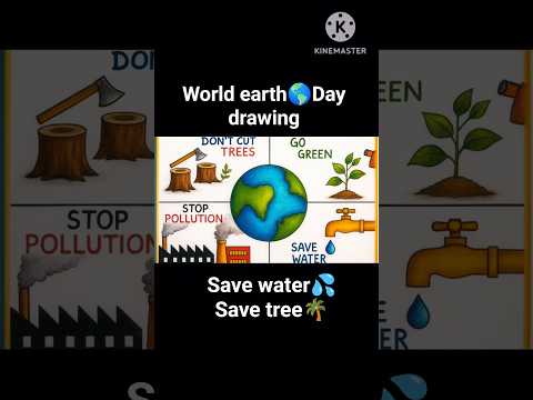 👉World earth🌎day drawing|save