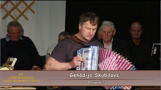 XX Starptautiskais Tautas muzikantu saiets Vabolē.Генадий Скубилов.
