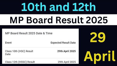 रिजल्ट नई डेट आ गई 🤩 | Mp Board Exam Result 2025 Kab Aaega 🤔 | Class 10th & 12th | Mp Board Result🔥