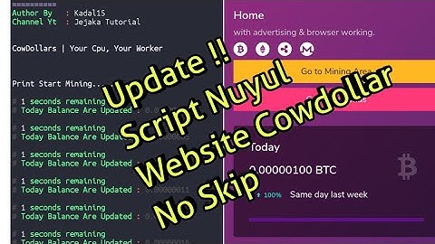 Update Script | Nuyul Website Cowdollar | NoSkipBiarNgerti
