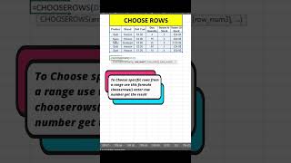 Choose Rows