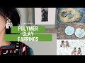 How to make polymer clay earrings, Boho earrings making/ ハンドメイド　可愛いかっこいいポリマークレイピアスを作ろう