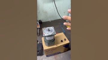 Thân động cơ mini 60w tốc độ 1300rpm lắp thêm hộp giảm tốc  #motorgiamtoc #giamtocmini #shorts