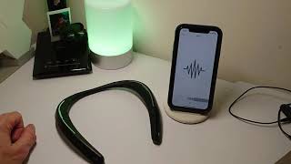 Review - The Sharp Aquos Soundpartner Neckband speaker. #Sharp #Tech