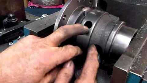Ray Vallero milling exit oil holes in super diff