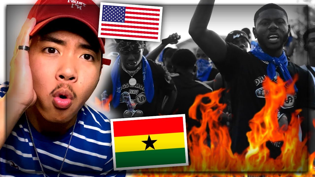 MC POLO FT AKATABOYZ GUYGUY Official Video AMERICAN REACTION Ghana Drill Rap Music  KUMERICA