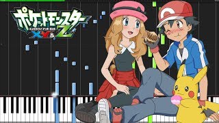 Pokémon XY\&Z Opening 1 (Piano Tutorial) Rika Matsumoto