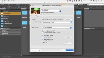 Photoshop CC 2015 Tutorial : Organization with Bridge ( Downloading Photos)