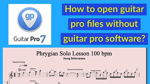 how to open guitar pro files without guitar pro software