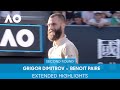 Grigor Dimitrov v Benoit Paire Extended Highlights (2R) | Australian Open 2022