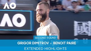 Grigor Dimitrov v Benoit Paire Extended Highlights (2R) | Australian Open 2022