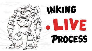 My inking process | live stream | Bunz art