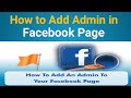 How to Add Admin in Facebook Page | the detail