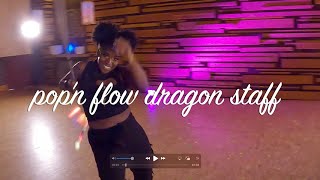 pop n flow dragon staff flow :: amazing drone footage of Rager Rabbit