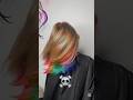 power of Haircolour💀🔥👻👌#kids hair colour#shorts