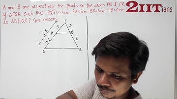 SIMILARITY Exercise 13.2 Q4 Class X ICSE | IIT JEE A and B are respectively the points