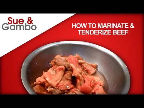 How to Marinate and Tenderize Beef stir fry