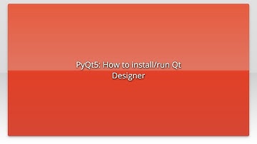 PyQt5: How to install/run Qt Designer