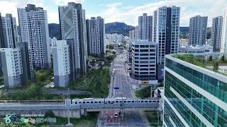 회천신도시 - 덕계로 드론 영상