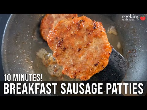 Turkey/Chicken Breakfast Sausage Patties | Step by Step Easy Breakfast Sausage Recipe | High Protein