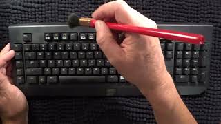 ASMR - Whispering While Brushing a Keyboard - Australian Accent