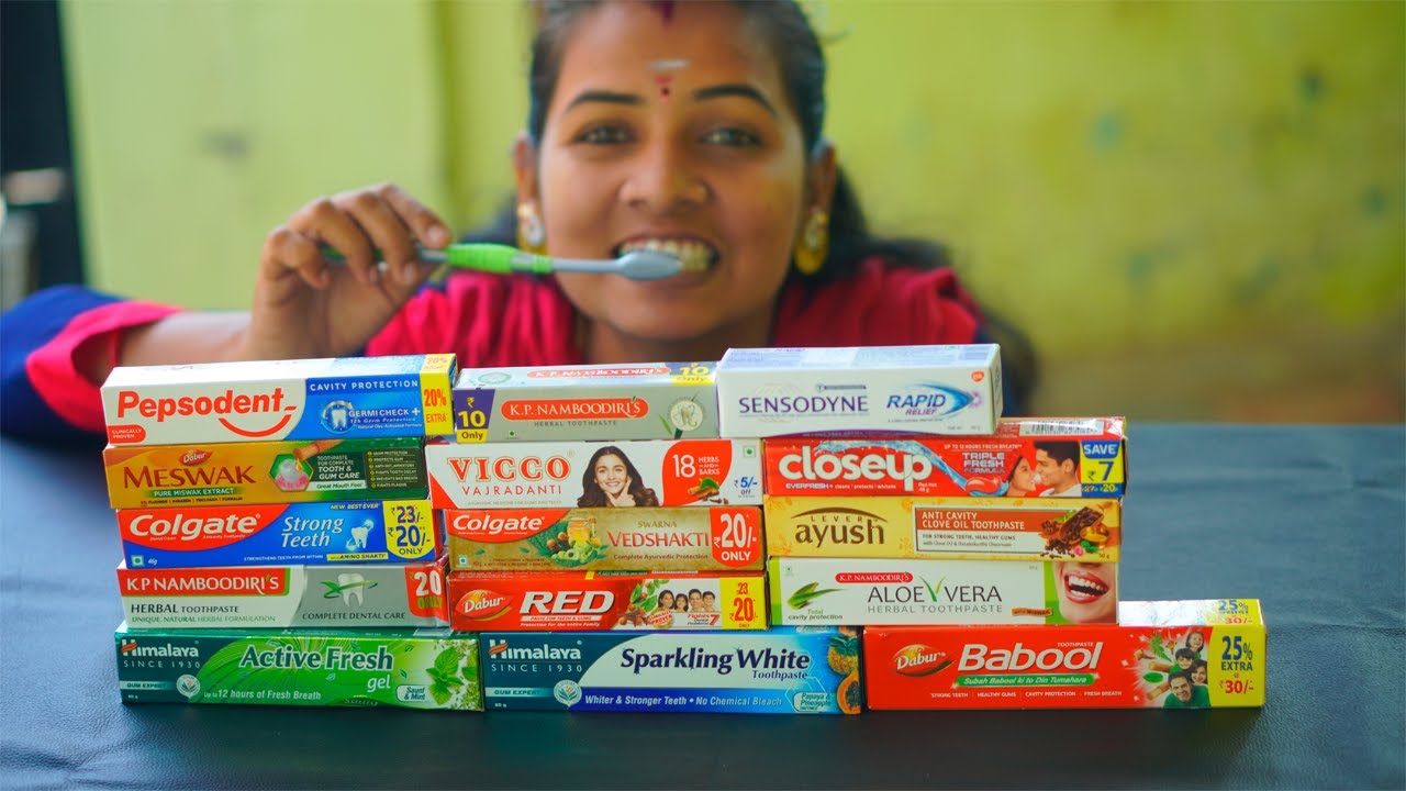 இப்படியும் டூத் பேஸ்ட் இருக்கா ? இதில் எந்த டூத் பேஸ்ட் நீங்கள் use பண்றீங்க ? இதை  பாருங்கள்.