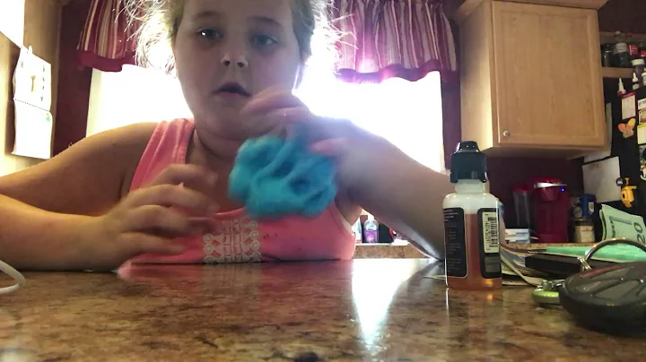 Showing slime that I literally just made