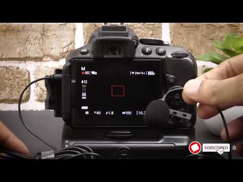Video: Má Nikon d3500 externí konektor pro mikrofon?
