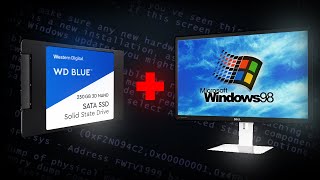 Установится ли Windows 98 на SSD диск? (500мб/сек SATA 3)