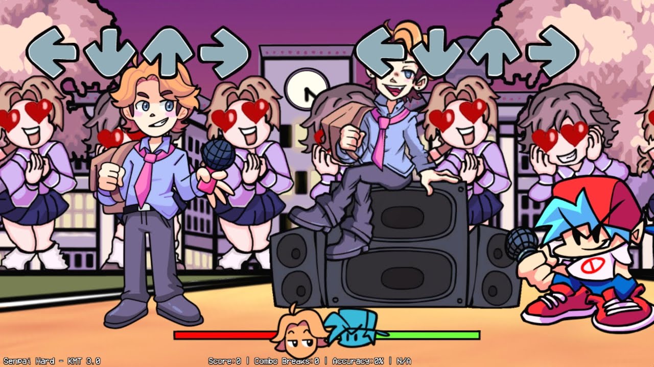 FNF REMASTERED Week 6 in HD Weeb School YouTube