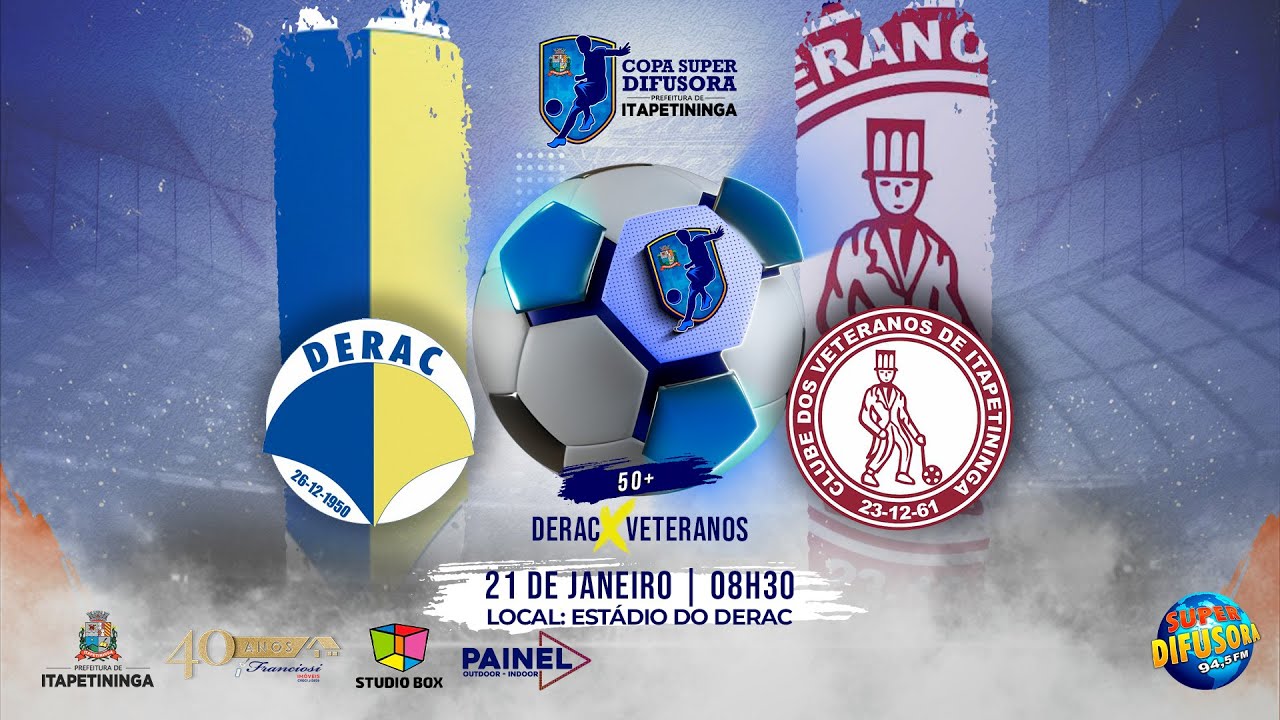 Derac Derac X Veteranos 50 + | Copa Super Difusora Prefeitura de Itapetininga ...