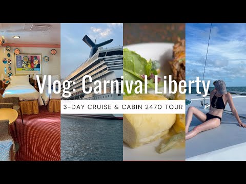 Vlog: Carnival Liberty 3-Day Cruise & Cabin 2470 Room Tour - YouTube