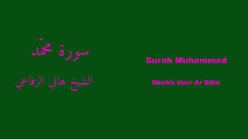Surah Muhammad | سورة محمّد - Hani-Ar Rifai | هاني الرفاعي