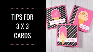 How to Make 3x3 Card Bases