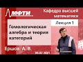 "Гомологическая алгебра и теория категорий", Ершов А. В. 06.02.2021г.