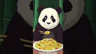 panda eating pulao😋.   #foryou