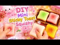 How to Make Viral Bread Squishy Sticky Toast /DIY Mini Bread Squishy /Easy Craft ideas /Paper craft