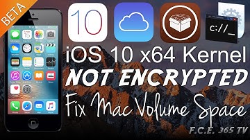 iOS 10 x64 Kernel Is Not Encrypted | How To Fix "Not Enough Space On Mac Volume" (Windows)