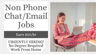 IMMEDIATE HIRE! NON-PHONE LIVE CHAT/EMAIL JOBS | WORK FROM HOME | NO COLLEGE DEGREE REQUIRED