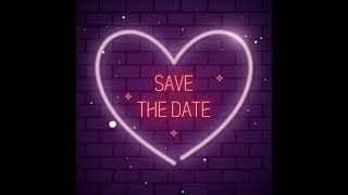 Neon sign backdrop, save the date neon backdrop (only for subscribers)